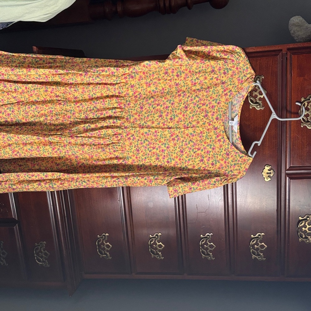 Floral Yellow Dress